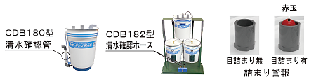 清水確認管と詰まり警報